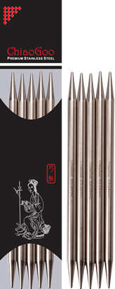 ChiaoGoo 8" Stainless Steel DPNs