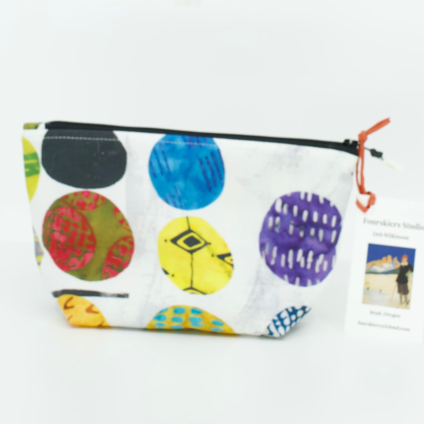 Abstract Circles Medium Pouch