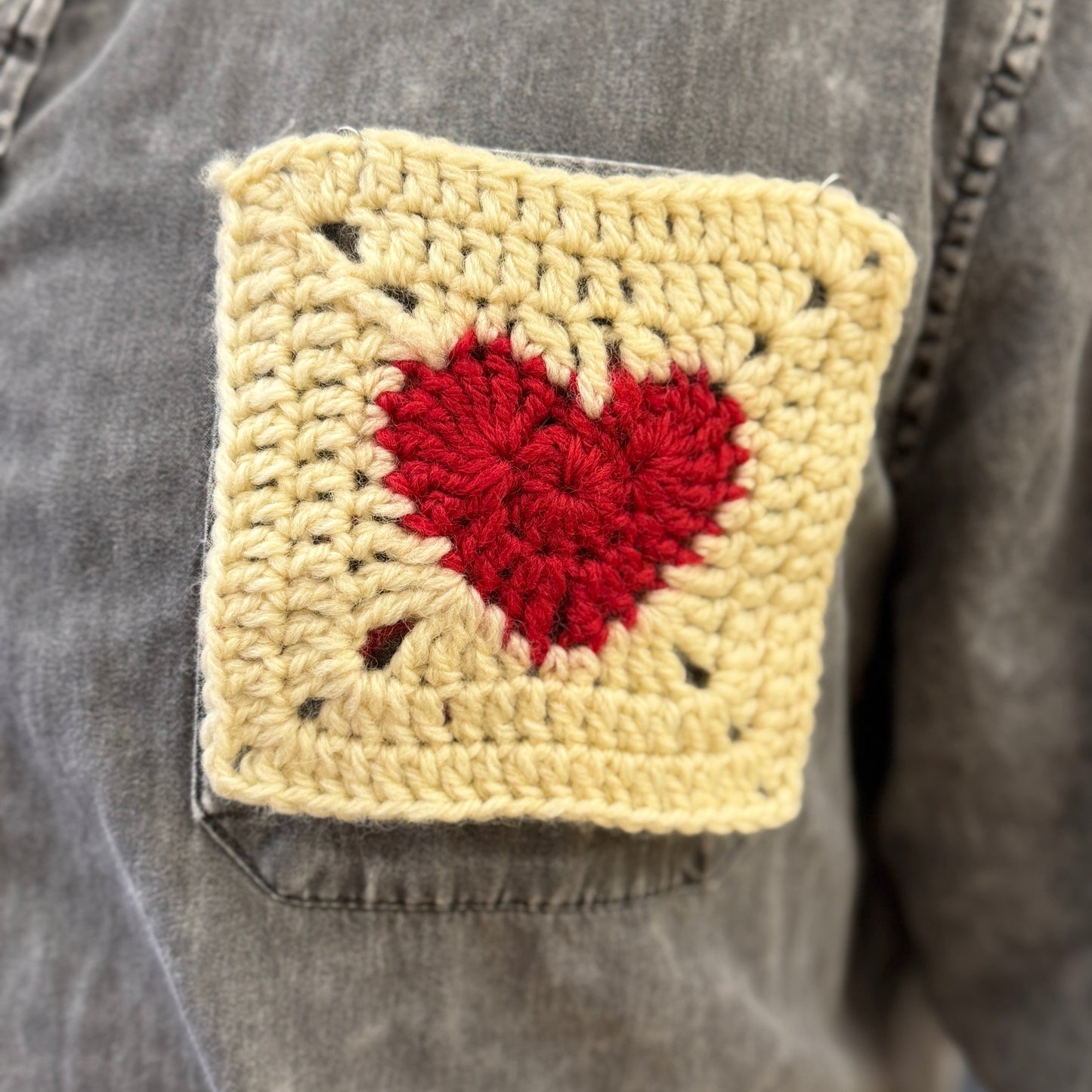 Heart Granny Square Crochet Class (Beginner-Friendly!)