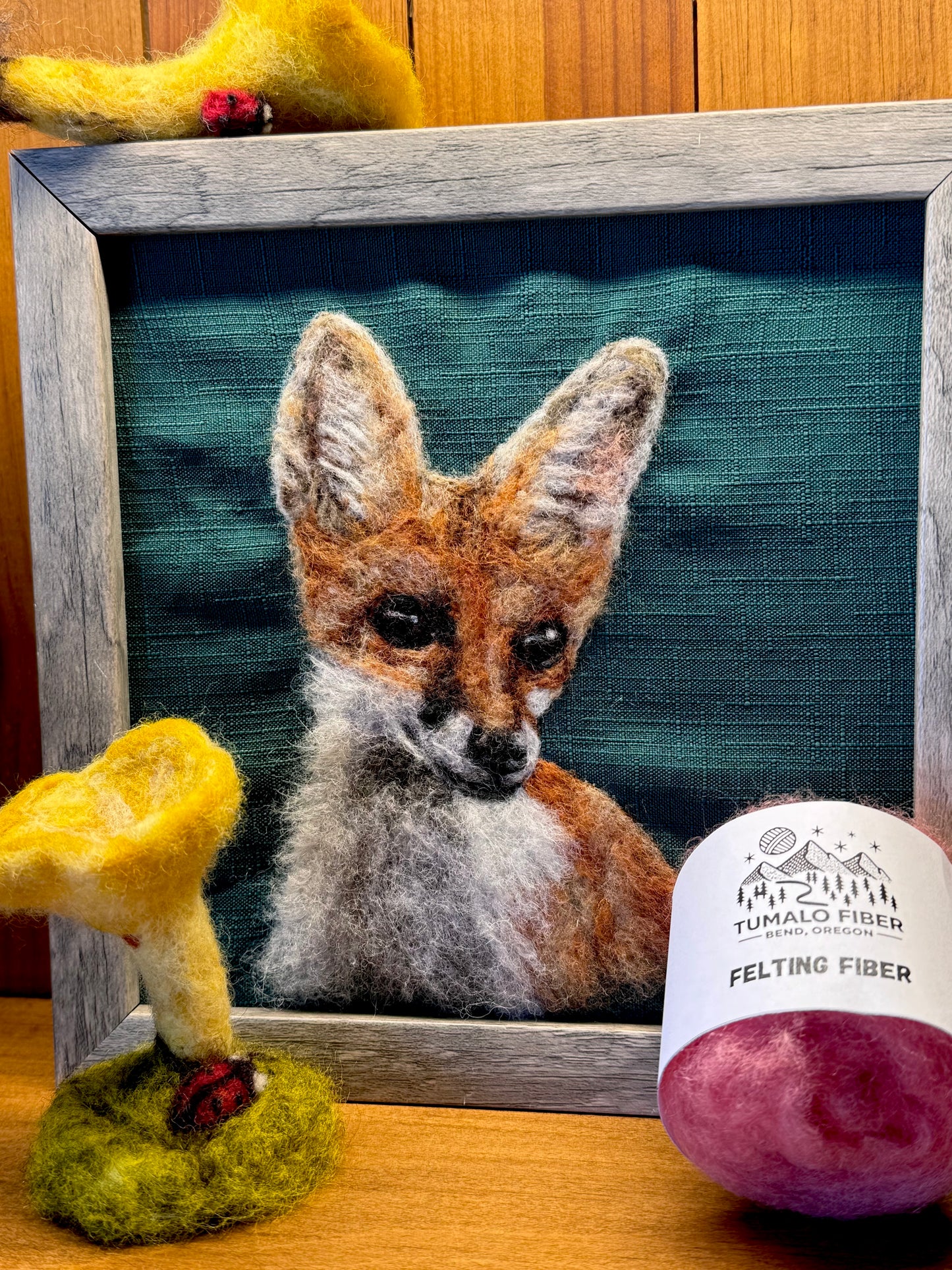 Needle Felted Fox Portrait