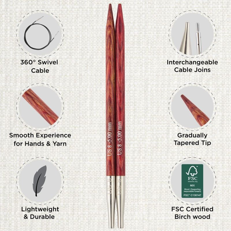 Dreamz Mini Interchangeable Needle Set – 2" (5 cm) - KnitPro