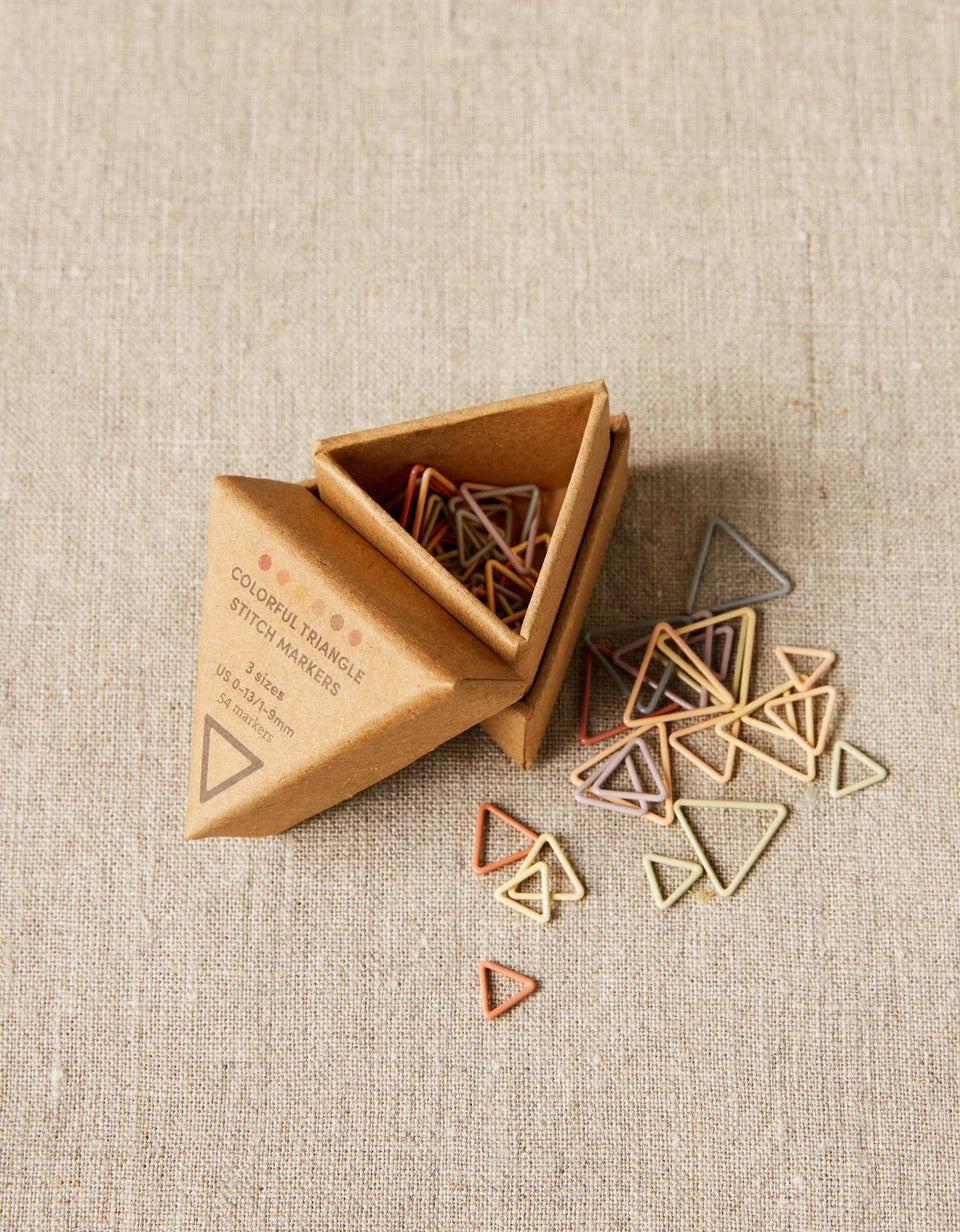 Colorful Triangle Stitch Markers