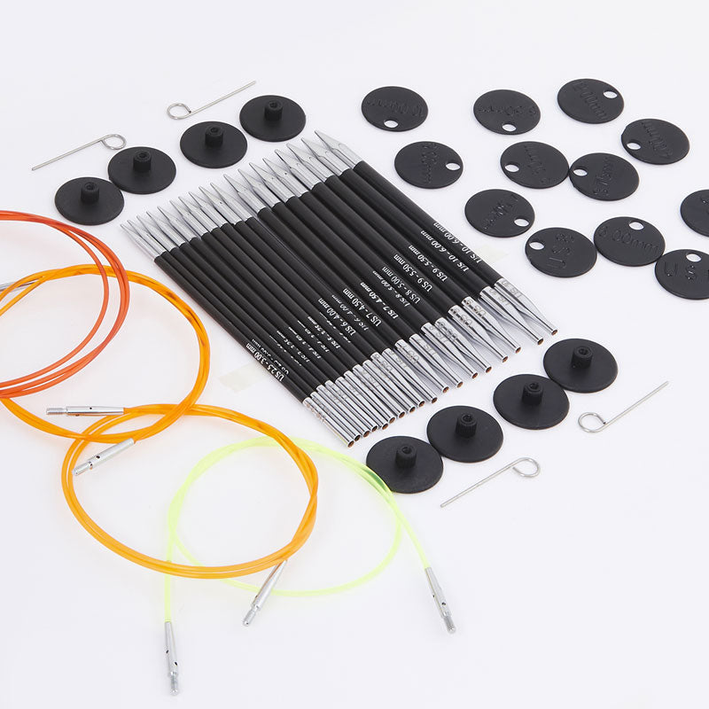 Knitter's Pride - Karbonz - 4.5" Interchangeable Needle Set Deluxe