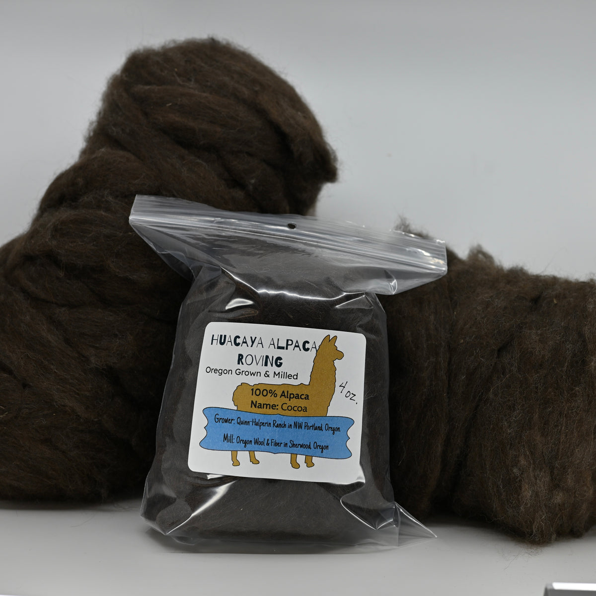 Oregon Grown/Milled Huacaya Alpaca