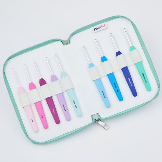 KnitPro Waves 2.0 Deluxe Single Ended Crochet Hook Set