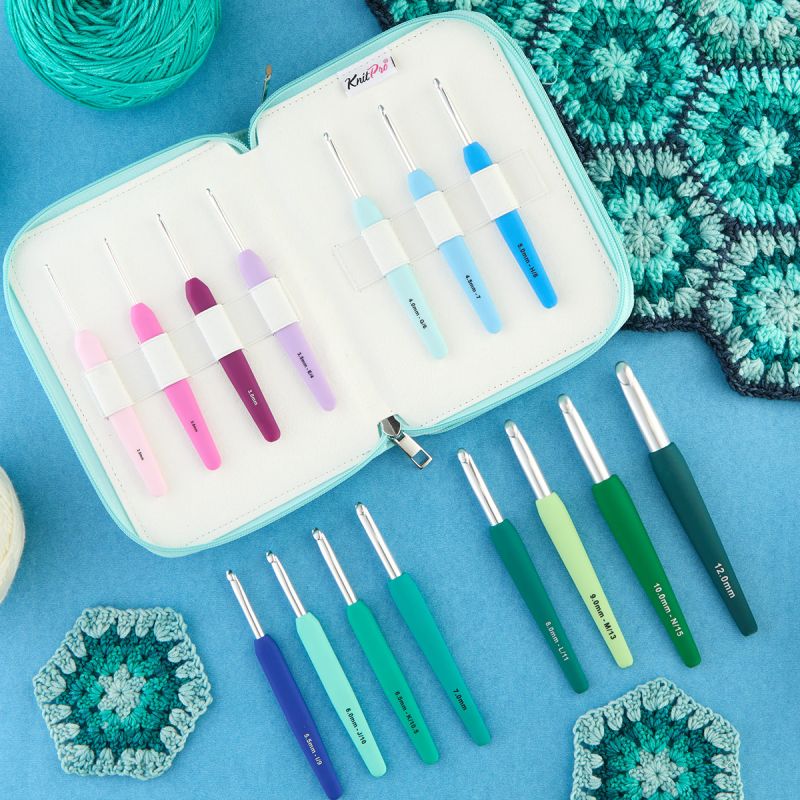 KnitPro Waves 2.0 Grande Single Ended Crochet Set – Tumalo Fiber