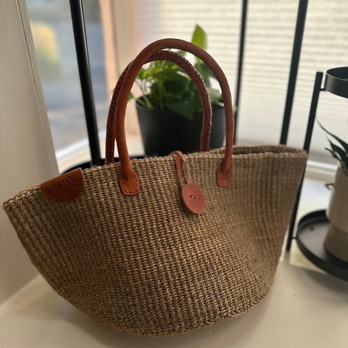 Natural Sisal Floor Basket - Boostani Basket