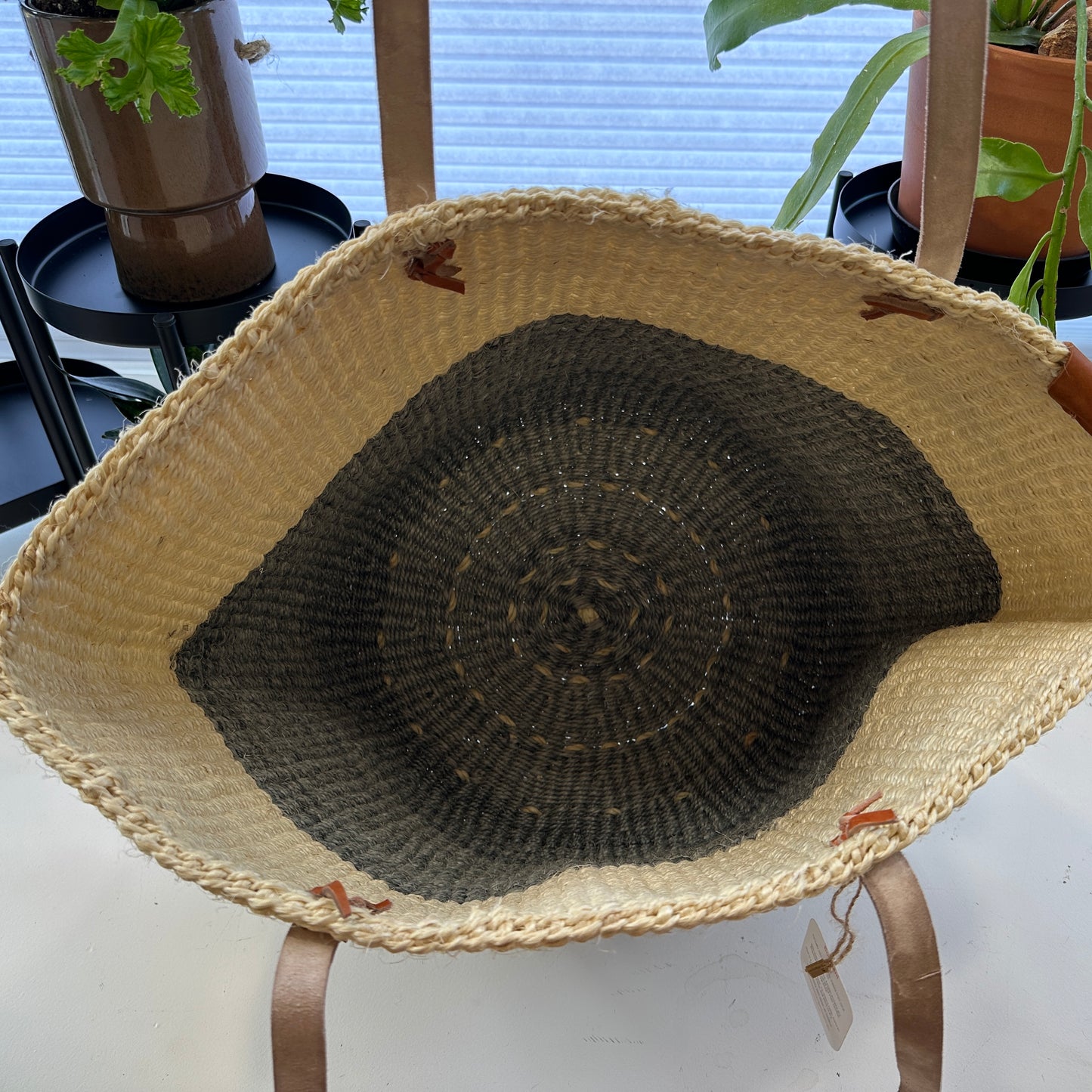 Gray & White Two Tone Sisal - Boostani Basket