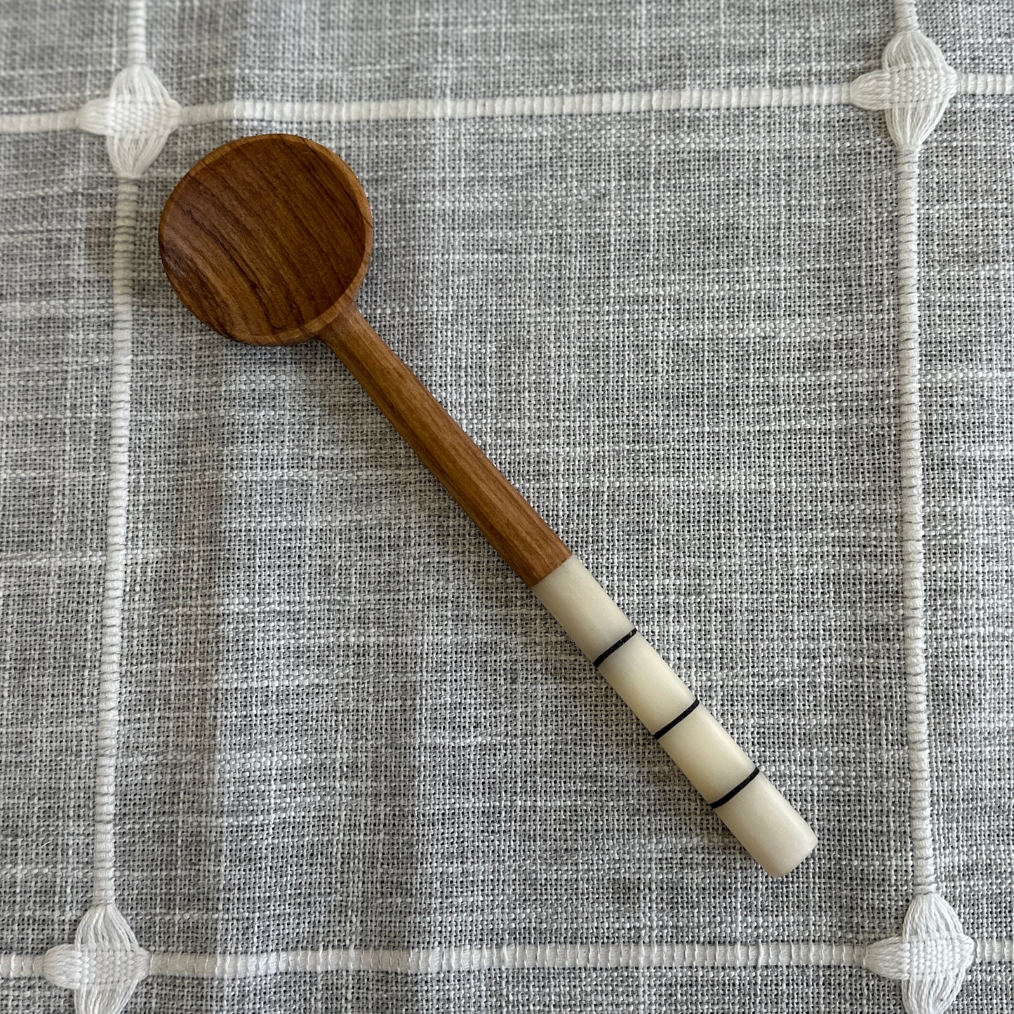 Olive Wood & Bone Small Spoon