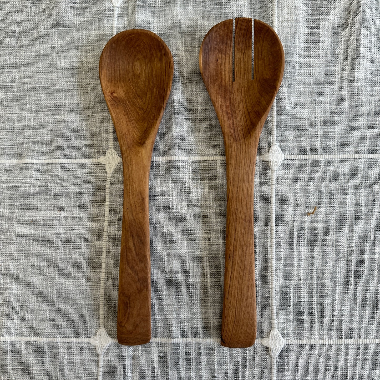 Hand-Carved Olive Wood Salad Servers
