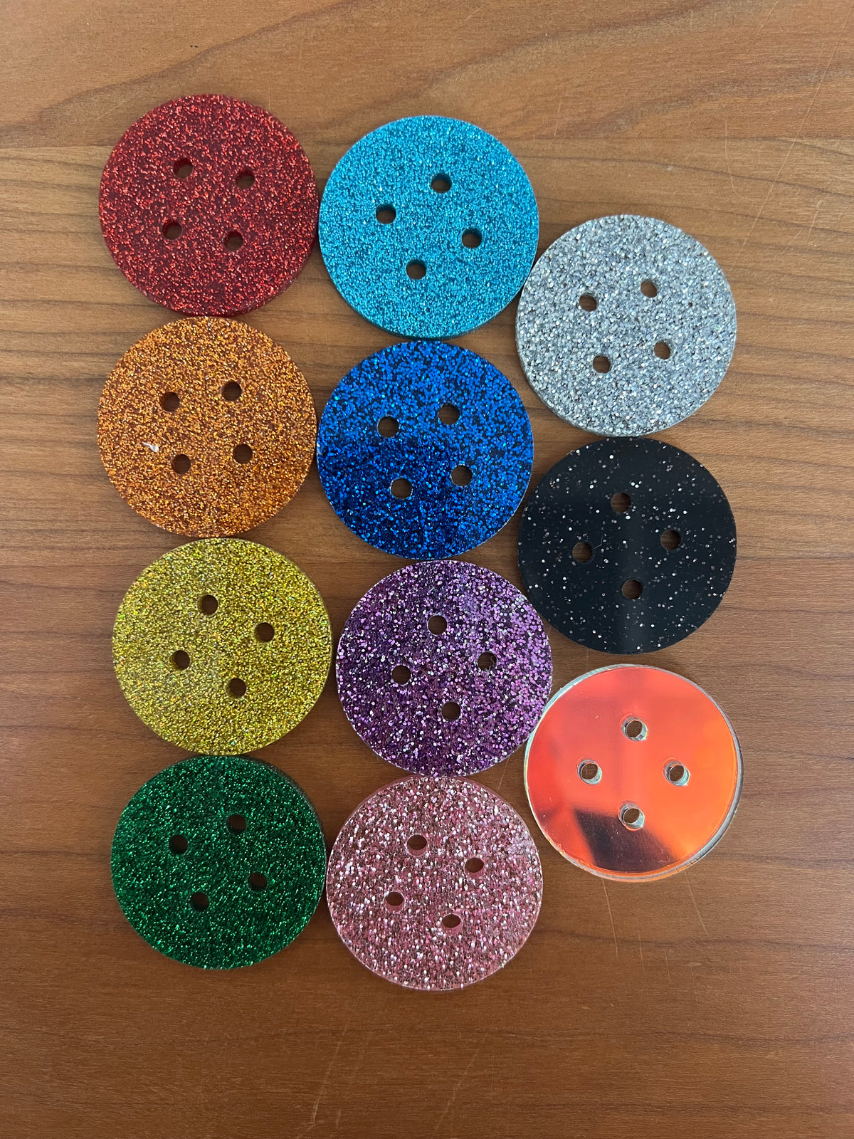 Glitter Buttons