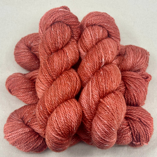 Woolly Flax Aran - Red Cinder Dust