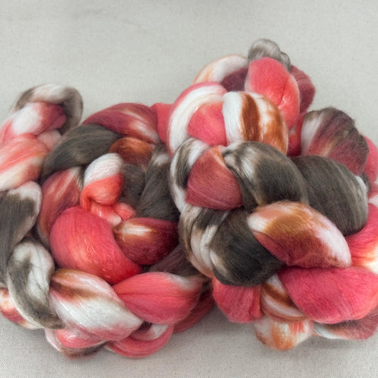 Combed Top - PAINTED HILLS - 80% Shaniko Wool 20% Mulberry Silk