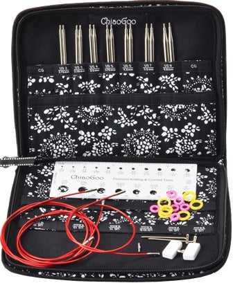 4" TWIST Interchangeable Needle Set Red Lace SMALL US 2-8 (2.75mm-5mm)