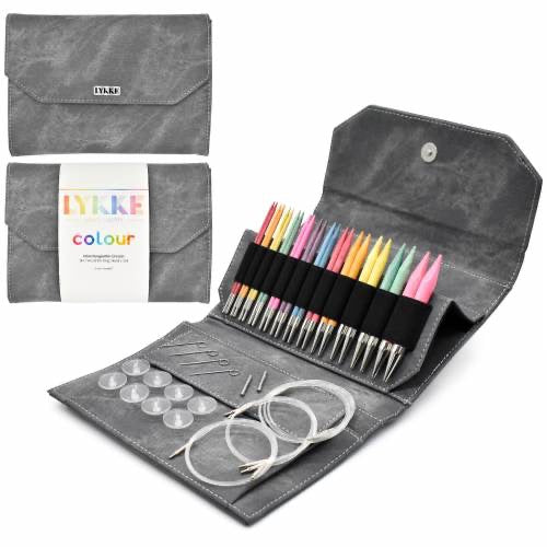 Colour 5" Lykke Interchangeable Birchwood Needle Set