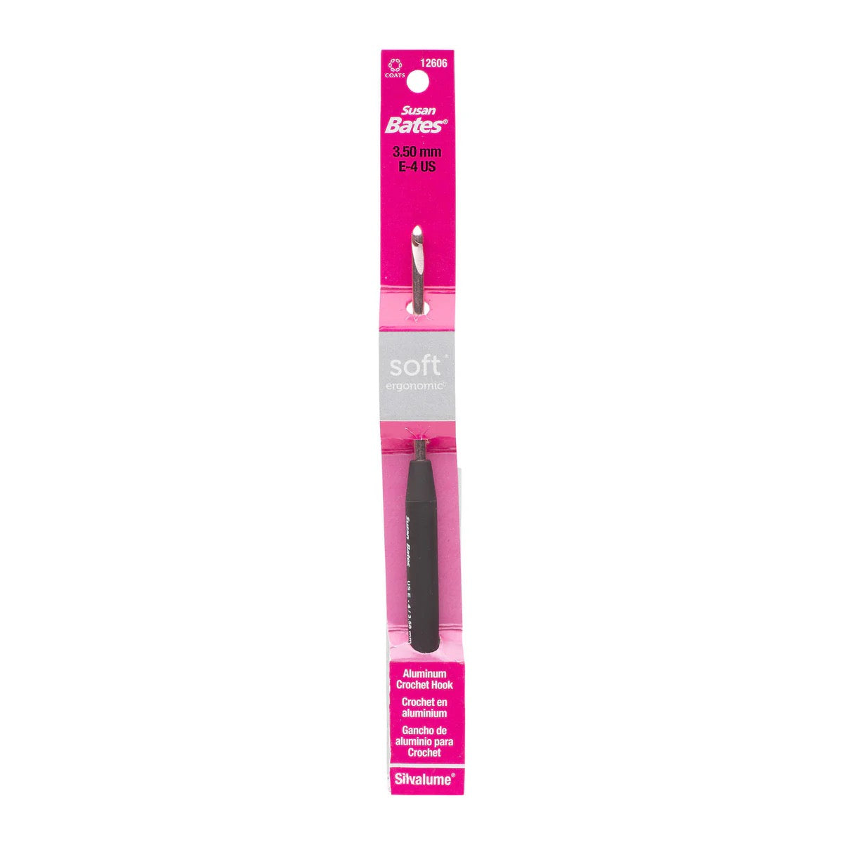Susan Bates Ergonomic Aluminum Crochet Hooks