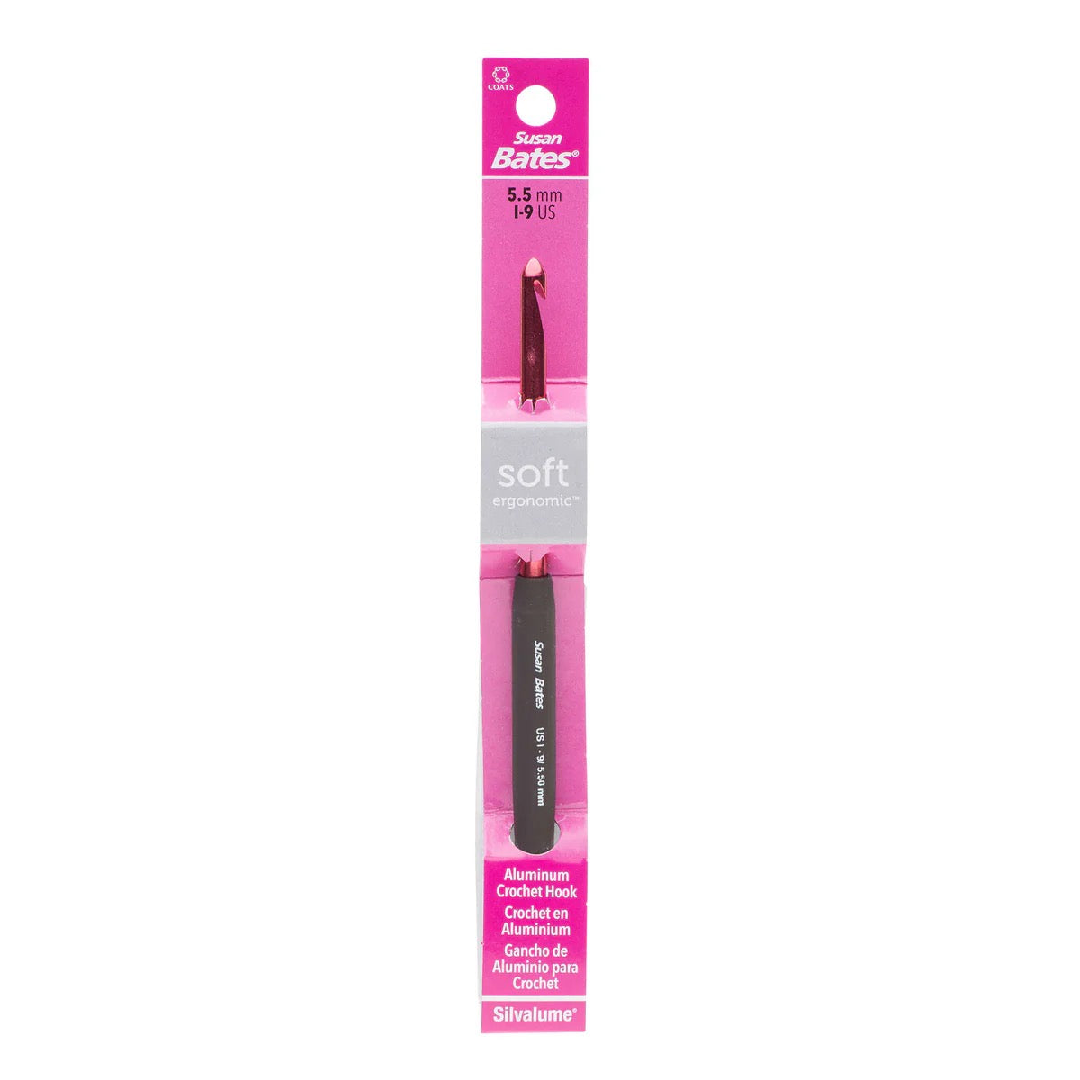 Susan Bates Ergonomic Aluminum Crochet Hooks