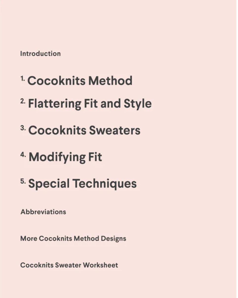 Cocoknits Sweater Workshop