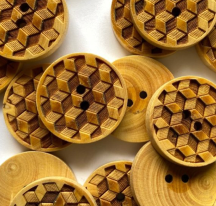 25 mm / 0.98 inch - Buttons